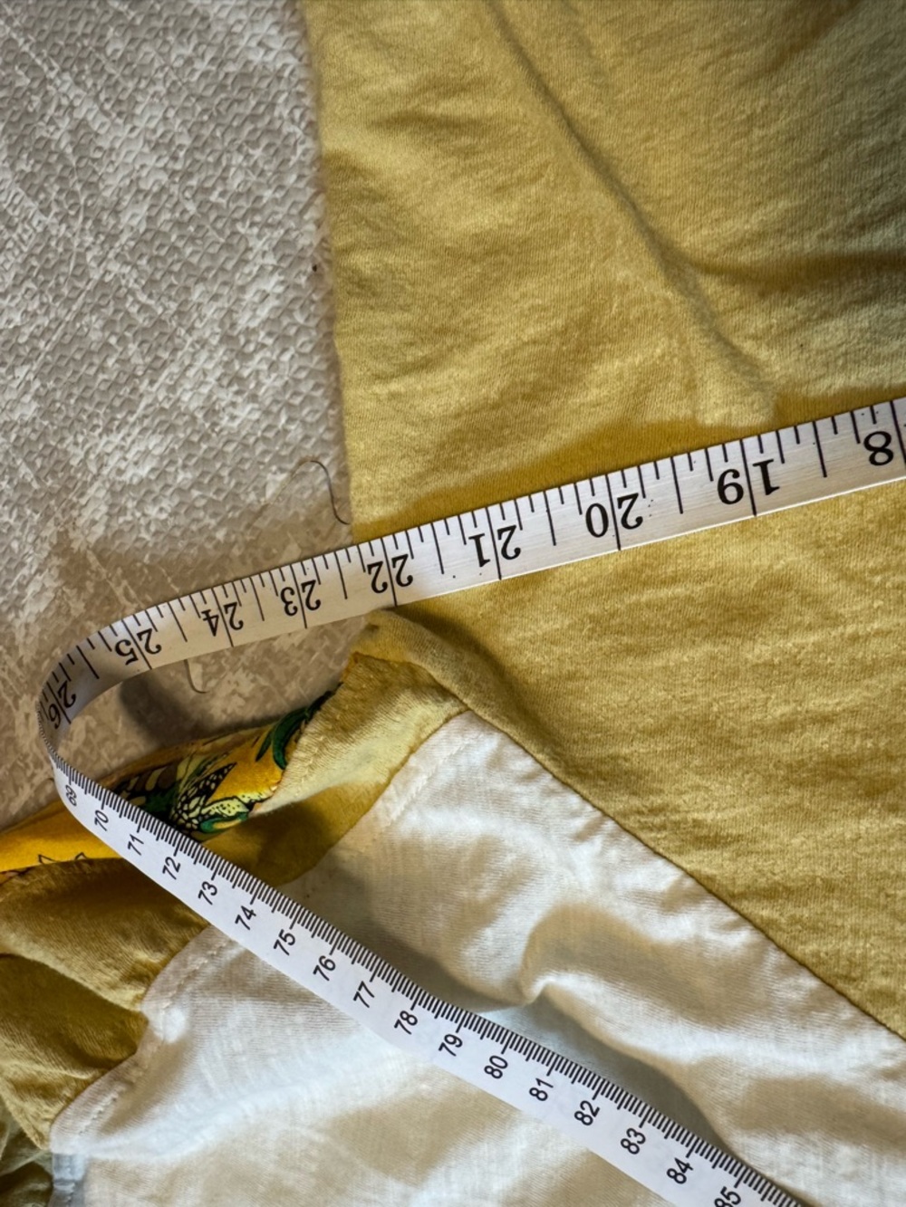 Umgee Yellow & White Puff-Sleeve Floral Mix Top - Picture 10 of 13